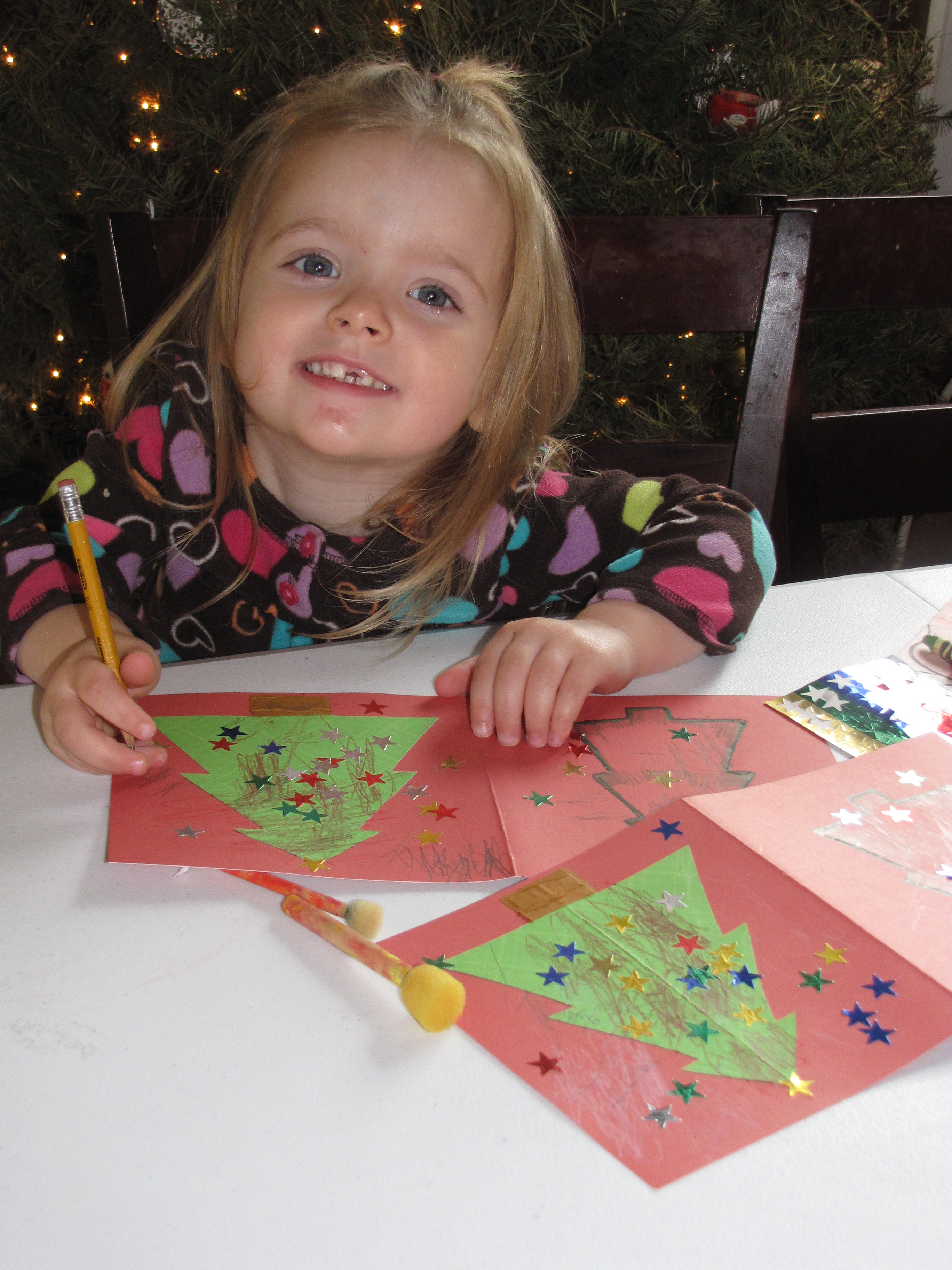 Toddler Tuesday Homemade Christmas Cards The Abundant Wife