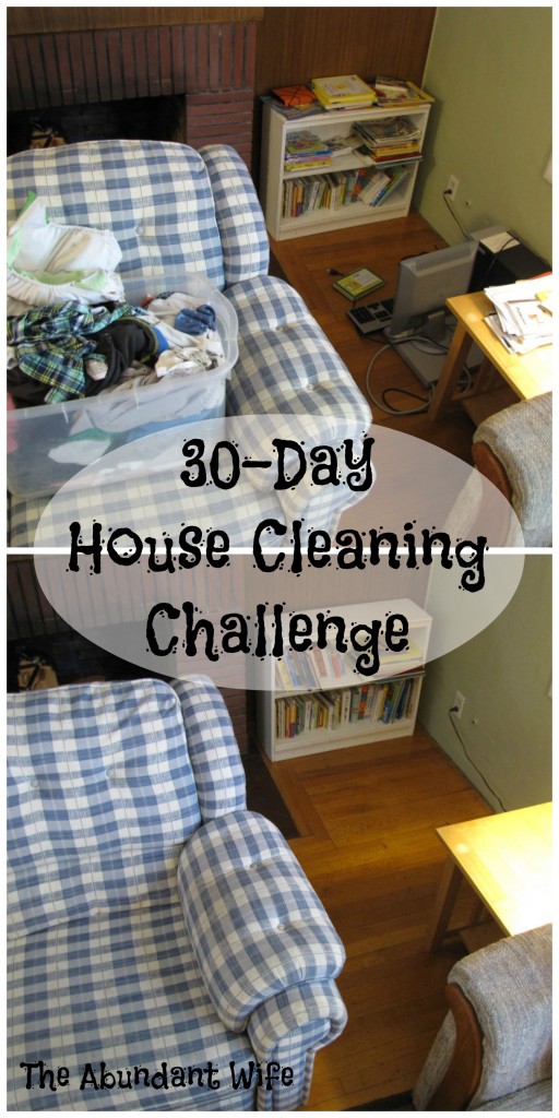30-Day House Cleaning Challenge at The Abundant Wife: Lots of Before & After Photos!