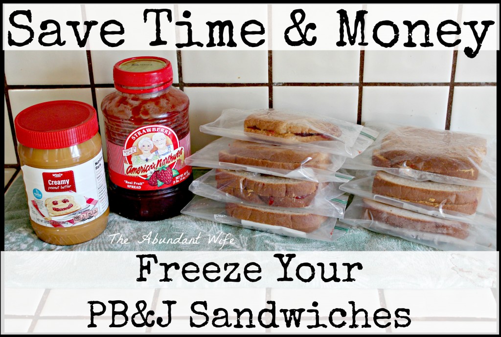 Save Time & Money: Freeze Your Peanut Butter & Jelly Sandwiches!