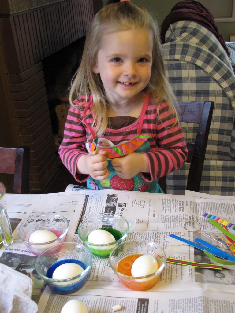 Dyeing Easter Eggs